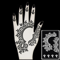 20pcs/Lot Henna Tattoo Stencils For Body Painting, Mehndi Indian Template Flower Hand Henna Glitter Airbrush Tattoo Stencil