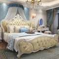 European-Style Double Bed Master Bedroom Modern Simple Princess Bed 1.8 M Leather Wedding Bed Light Luxury Furniture Set