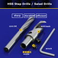 1pc 10mm SHK A series high speed steel CNC broach hole tools bore hole bits HSS step drill salad drill woodworking drills