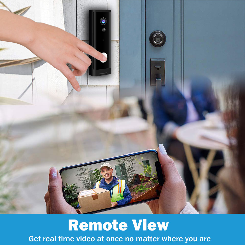 Mini 1080P HD WiFi Doorbell Camera Smart Wireless Doorbell Video Intercom Security Camera Outdoor IR Night Vision 2MP Tuya APP