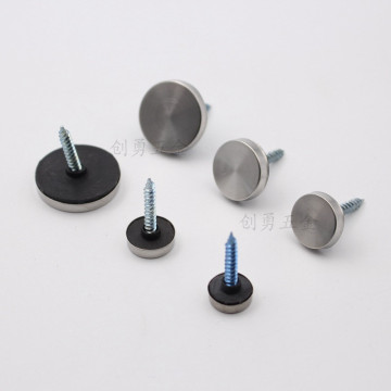 100Pcs/Lot 12mm Diameter Stainless Steel Cap Cover Decorative Mirror Screws Display Mirror