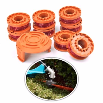 8 PCS Nylon Lawn Trimmer Line Cord Wire String with 1 Cover 1.65mm*3m Grass Strimmer Line For Worx Lawn Mower Grass Cutter