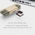 1 PC 2in1 USB 3.0 Type C to Micro SD TF Memory Card Reader for Huawei NM Nano Card