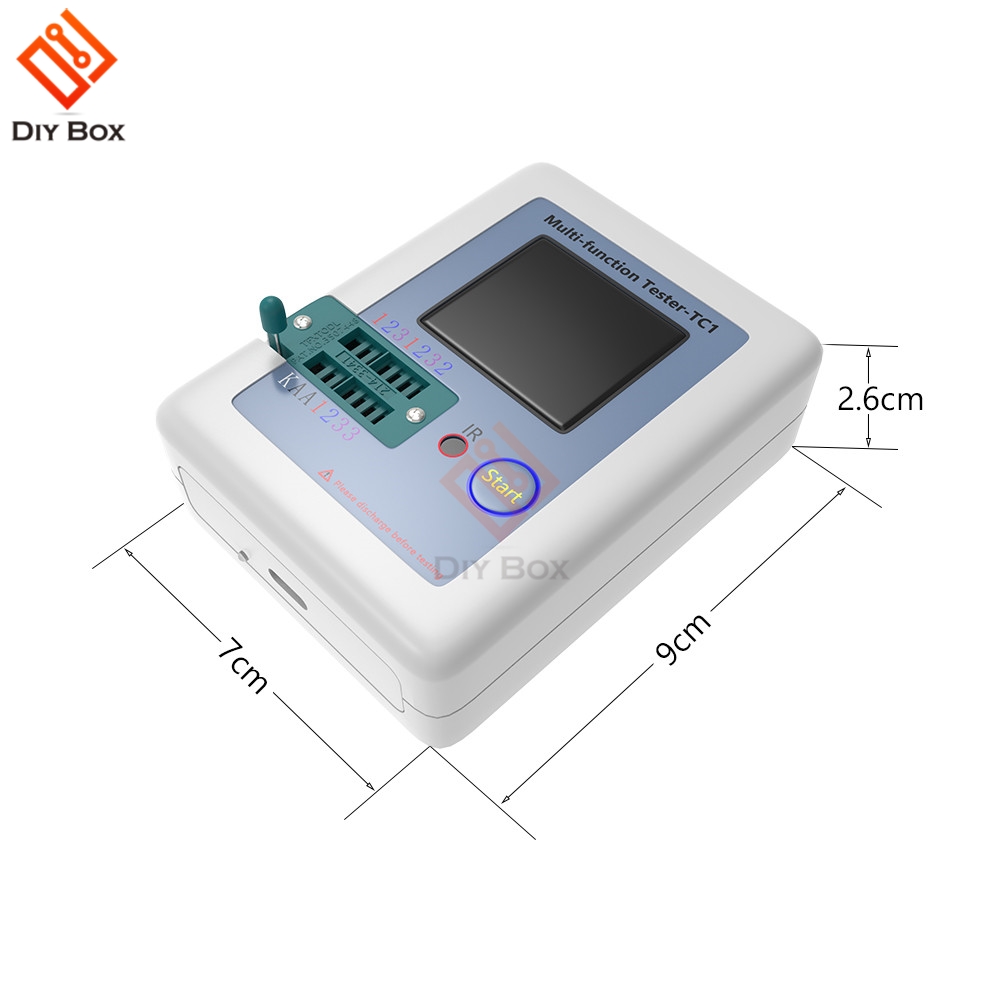 Transistor Tester Test TFT TC-1 Diode Triode Capacitance Meter LCR Meter NPN PNP MOSFET IR Multifunction Tester Multimeter