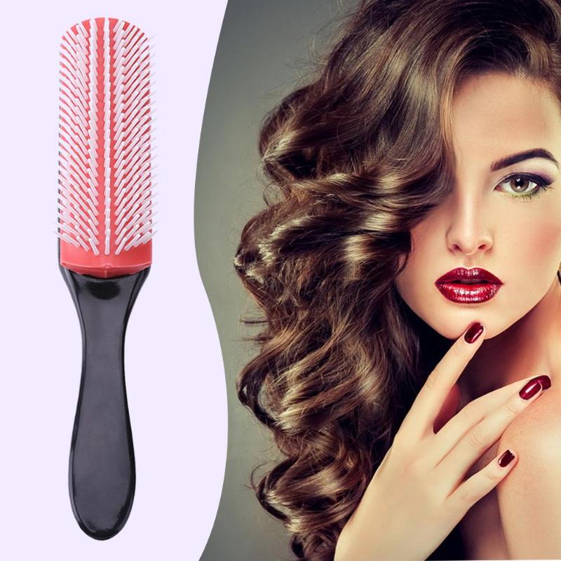 9 Rows Hairdressing Comb Anti-Static Hair Brush Scalp Massager Men Oil Comb Hair Styling Tool