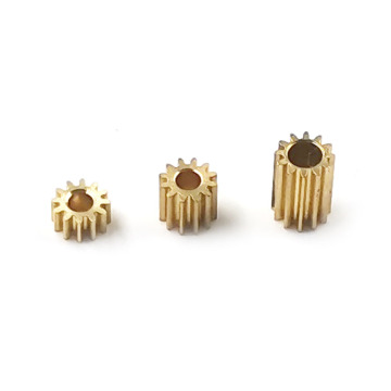 121A 121.5A 122A 0.25M Pinion 12 Teeth Good Mechanical Small Modulus Gear Metal Copper Hole 1.5mm/ 2mm Tightly Matched