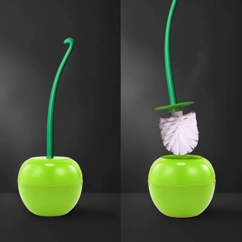 Toilet Brush and Holder Creative cherry shape WC Toilet Brush Cleaning brush For Bathroom Lavatory Long Handle Toilet Bowl Brush