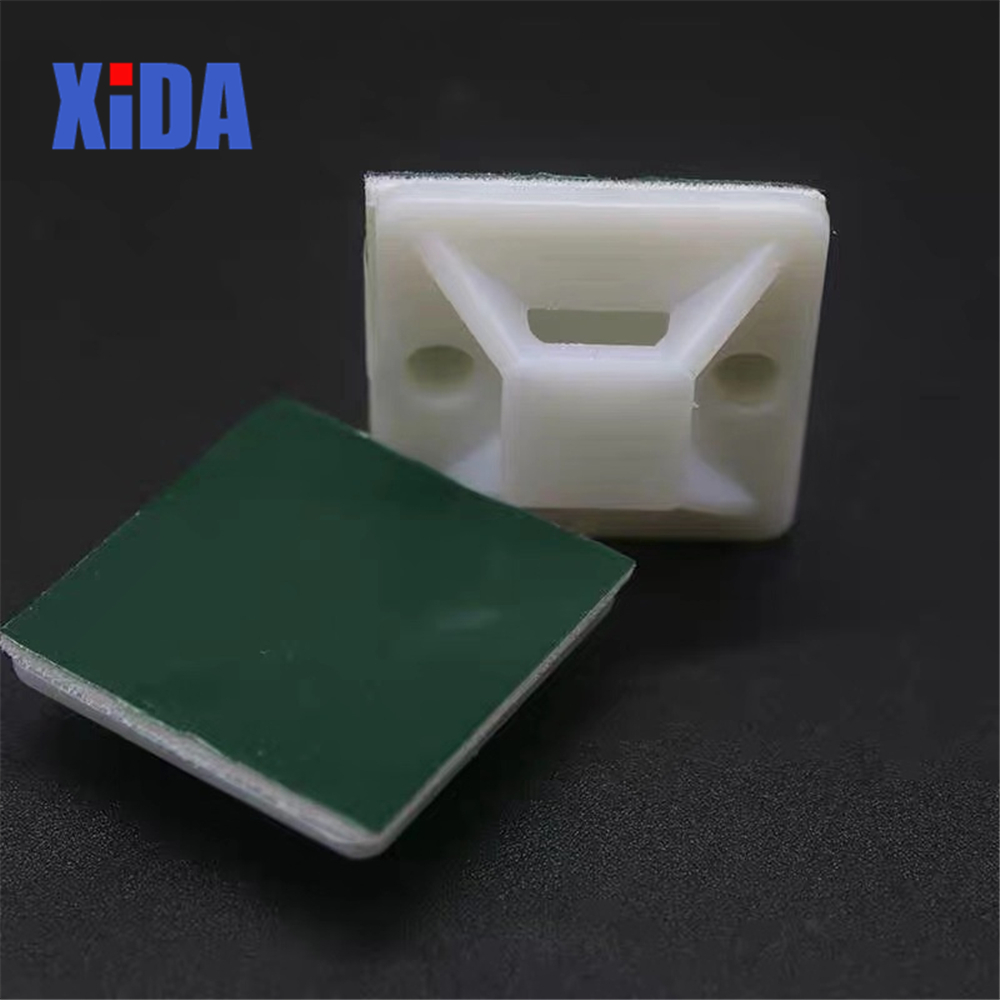 50Pcs Black White&Green Plastic Self Adhesive Cable Tie Mount Base Holder White 20 25 30 40mm Since the glue type positioning