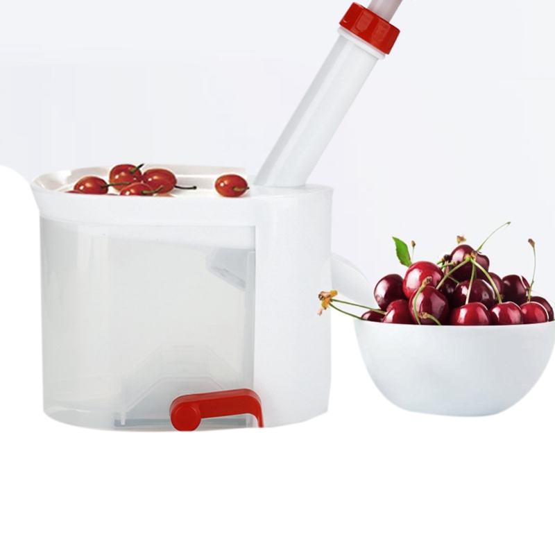 Quality Easy Cherry Pitter Container Cherry Seed Remover Machine Cherry Pitters Olive Pitter Fruit Vegetable Tools Kitchen Gad