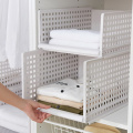 Large Capacity Layered Home Bedroom Closet Clothes Storage Basket Detachable Plastic Drawer Rack