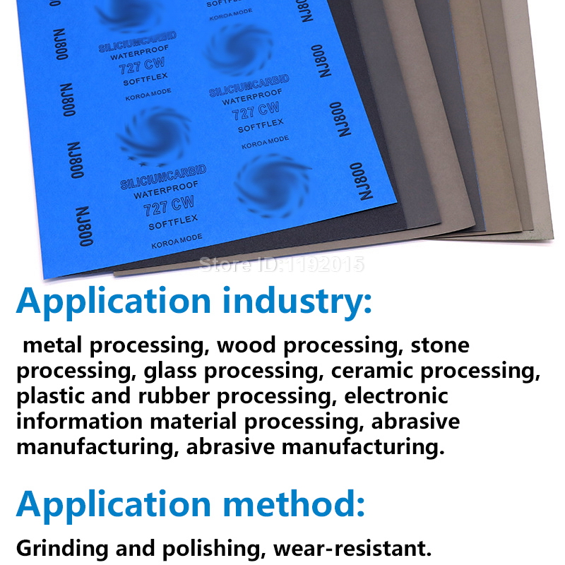 ZtDpLsd 1Pcs Grit 80-10000 Wet And Dry Polishing Sanding Wet/dry Abrasive Sandpaper Paper Sheets Surface Finishing Made