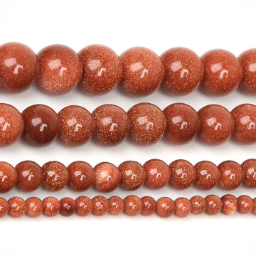 NiceBeads Natural Gold SandStone / Golden Sand Round Loose Beads 15