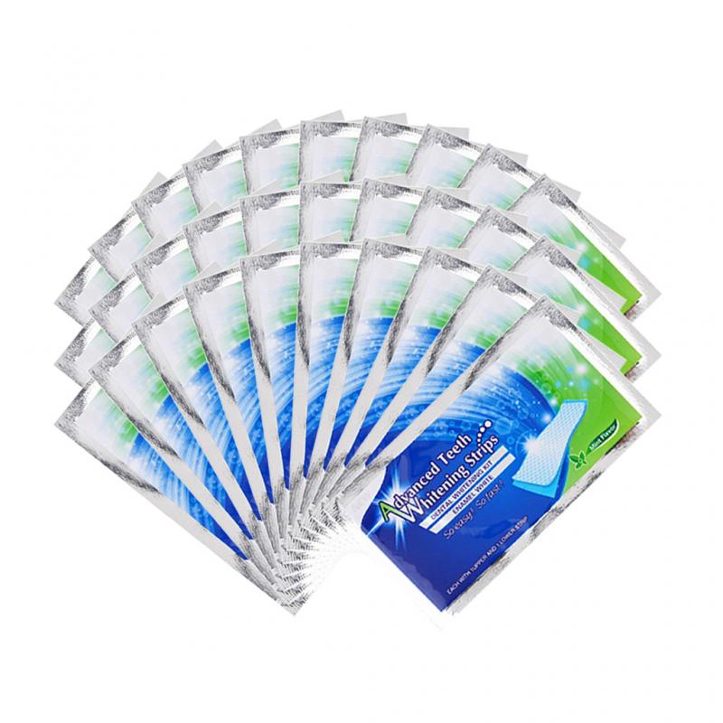 2Pcs/bag Teeth Whitening Strips White Tooth Whitening Paper Oral Hygiene Care Strip False Teeth Oral Hygiene Products TSLM2