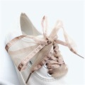 1 Pair 4cm Width Shoelaces Fashion Satin Ribbon Snow Yarn Shoe laces Organza Flat Sport ShoeLace 80 100 120 140CM Strings ME1