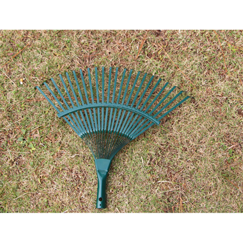 42cm Steel Fan Rake Head Replacement for Garden Patio Leaves Leaf Lawn 22T