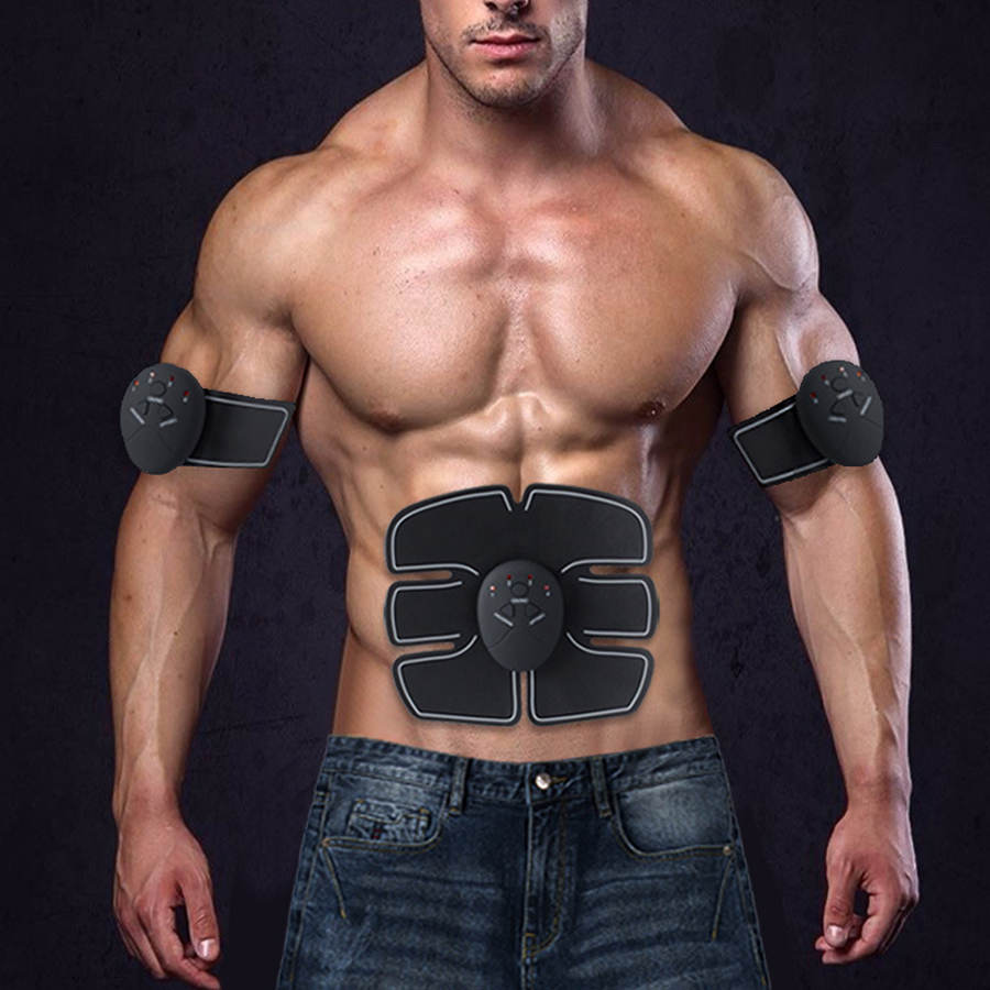 Abdominal Muscles Stimulator EMS Body Arm Hip Exerciser Slimming Belt Vibration Fitness Massager Machine Fat Burning Equipment