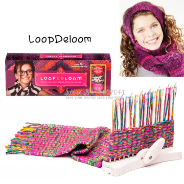 A,Scarf Knitting Machine Knitting Loom Knit Hobby Tool Kits with Knitting Wool Yarn Child Educational Toys Craft Needlework