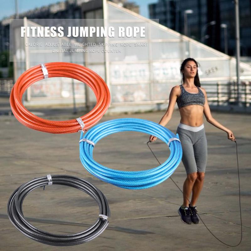 Durable Jump Ropes Delicate Design Solid 9.84ft Spare Replaceable Rope Speed Jump Skipping Training Fitness Wire Cable