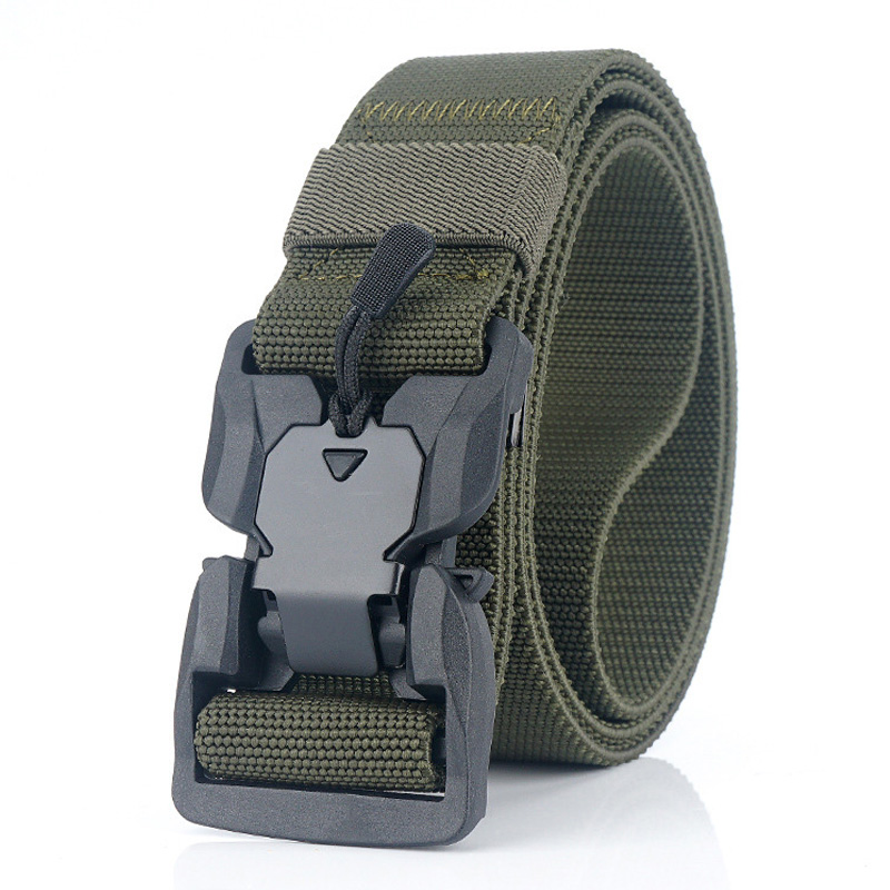 Official Genuine Tactical Belt Hard PC Quick Release Magnetic Buckle Military Elastic Belt Soft Real Nylon Sports Accessories