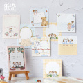 8PCS/LOT peach clamp series lovely fresh message paper memo pad