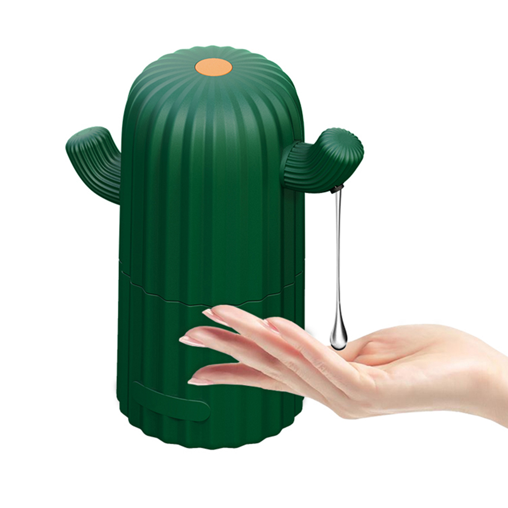 Creative Cactus Shape Non-Contact Smart Soap Dispenser Kitchen Bathroom Automatic Induction Foaming Hand Washing Container