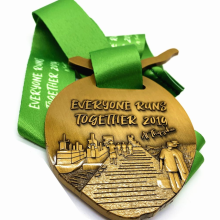 High end metal brass award medals