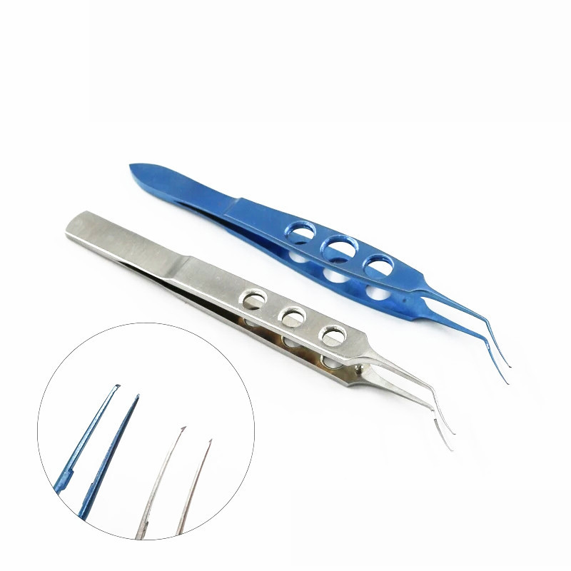 Equipment 12cm Ophthalmic Instruments Needle Holder Micro Scissors Tweezers Hand Crysis Tweezers Capsulorhexis Tweezers