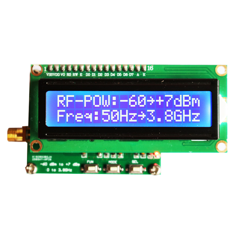 New Reliable Digital RF Power Meter 50Hz~3.8GHz -60~+7 dBm Radio Frequency Measuring Module 0.1 dBm Accuracy