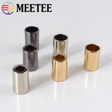 50/100pcs Meetee Metal Bell Buckle Stopper Lock Cap Rope Hanging Buckle Cord Ends for Bag Shoes Apparel Stopper Cord Accessories