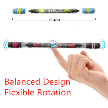 1 PC Spinning Pen Champion Rolling Pen Ball Point Improve Chile'S Penspinning Non Slip Coated Learning Office Supplies