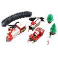 Lights And Sounds Christmas Train Set Railway Tracks Toys Xmas Train Gift Electric Railway Train Set w/ Locomotive Engine Cars