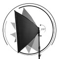 SH Softbox Lighting Kit Photography Continuous 50x70CM Light Soft Box For Photo Studio With 8PCS E27 Socket Lighting Bulbs