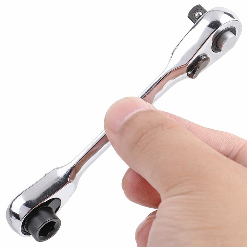 1PC 1/4"Mini Ratchet Wrench Double-Ended Torque Small Fly Socket Wrench Spanner Hand Repair Tools Wrench Repair Tools