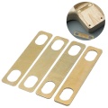 4PCS Guitar Neck Plate Guitar Gasket Replacement Guitar Neck Shim Heightening Gasket Accessories (Golden)