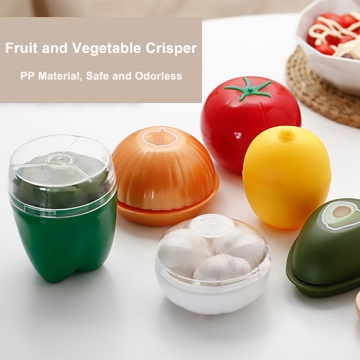 Vegetable Fruits Crisper Food Containers Onion Lemon Tomatoes Green Pepper Shaped Fresh Storage Box Kitchen Tools