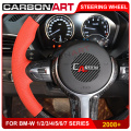 M6 interior carbon fiber steering wheel for BMW 1 2 3 4 Series M3 M4 M6 F20 F22 F30 6 7 series aftermarket auto parts 2015 2018