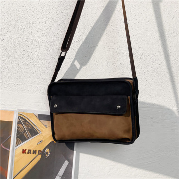 Fashion Men's Messenger Bag 2020 New PU Leather Briefcase Shoulder Bags For Men Business iPad Pocket Casual Travel Crossbody Bag
