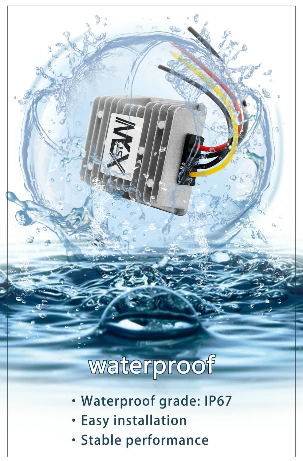 Hot Sales Waterproof 12V to 48V 2.1A 3.5A 96W DC DC Boost Converter 12V to 48V Step Up Car Power Converters Regulators CE RoHS