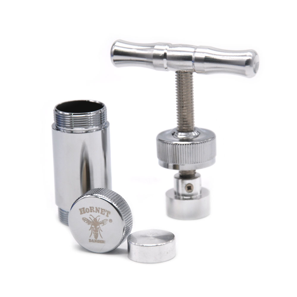 HORNET Metal Aluminum Pollen Press Compressor Press Herb Grinder Tobacco Spice Crusher Smoking Accessories