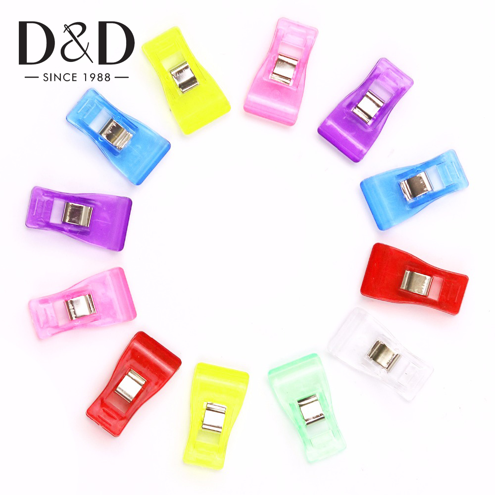 30pcs DIY Patchwork Mixed Plastic Clips Holder For Fabric Quilting Craft DIY Sewing Knitting Garment Clips Clamps