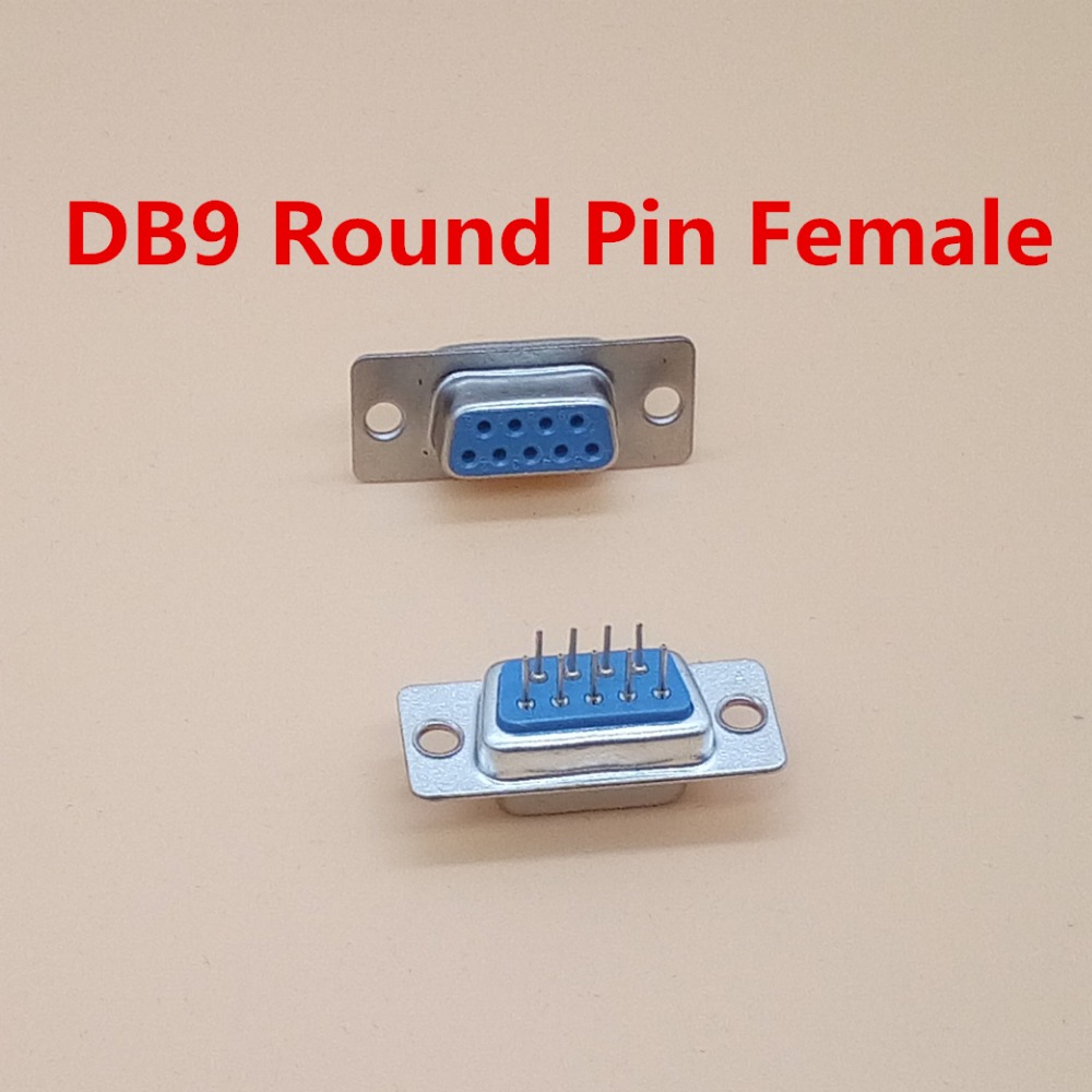 10Pcs DB9 DB15 DB25 DB37 Hole/Pin Female/Male Blue Welded Connector RS232 serial port socket DB adapter