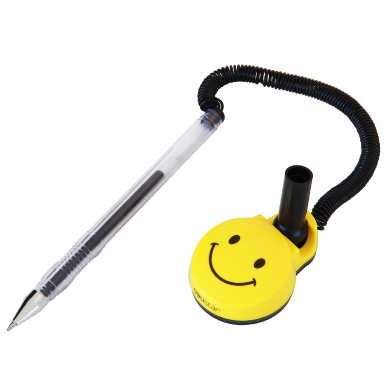 Happy smile Table pen Desk gel Pen counter Table roller ball pen for bank hospital Hotel information desk Pen Wholesale