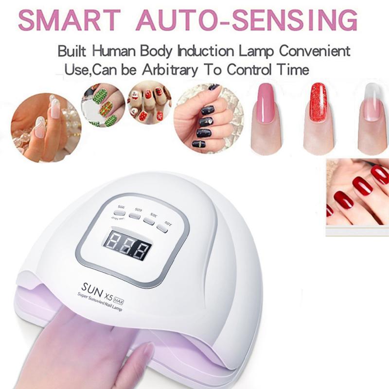 114/90W SUN X5 MAX UV LED Nail Dryer With LED Display 57/45Beads Nail Lamp For All Gel Cure Manicure Nail Machine Nail Art Tool
