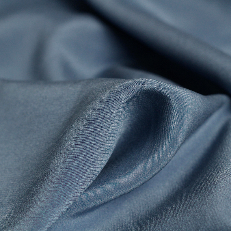 Red Raspberry 24momme Blue Elastic Silk Crepe De Chine Fabrics 100%Silk Garment Materials Women Dress Sewing Cloth Freeshipping