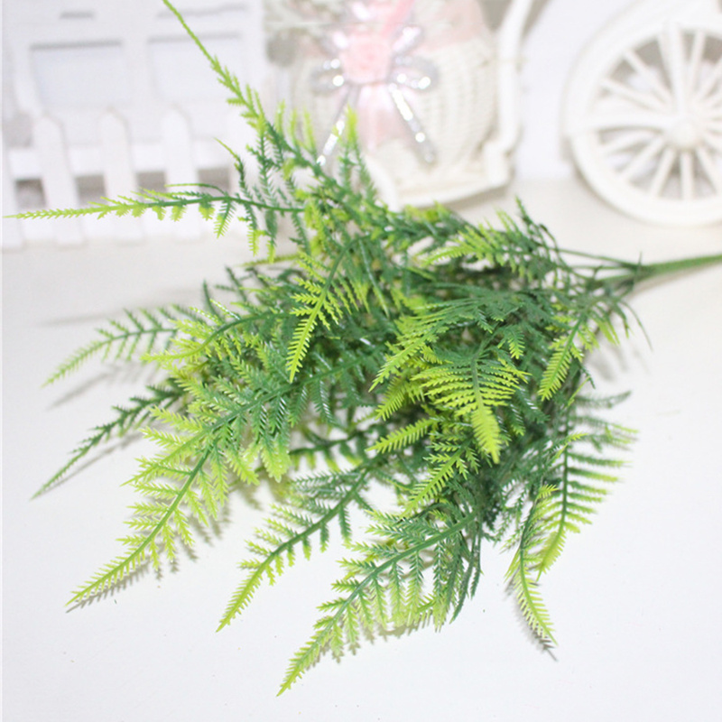 Fake Plants 7 Stems Artificial Asparagus Fern Grass Bushes Flower Home Office Deor Decorative Plant Plastic Green Plants