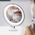 10X Magnifying LED Bathroom Wall Mounted Suction Mirror Mural Light Vanity Makeup Bath Cosmetic Smart Shaving Mirrors
