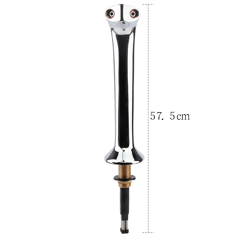 Double Head Snake Beer Tower Chrome Plated Brass Beer Dispenser With Adjustable Tap Flow Control Flooded Valve Bar Tools HomeBre