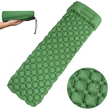 Portable Air Camping Mats Inflatable Bed Mattress Sleeping Pad Fast Filling Air Bag Super Light Inflatable Mattress with Pillow