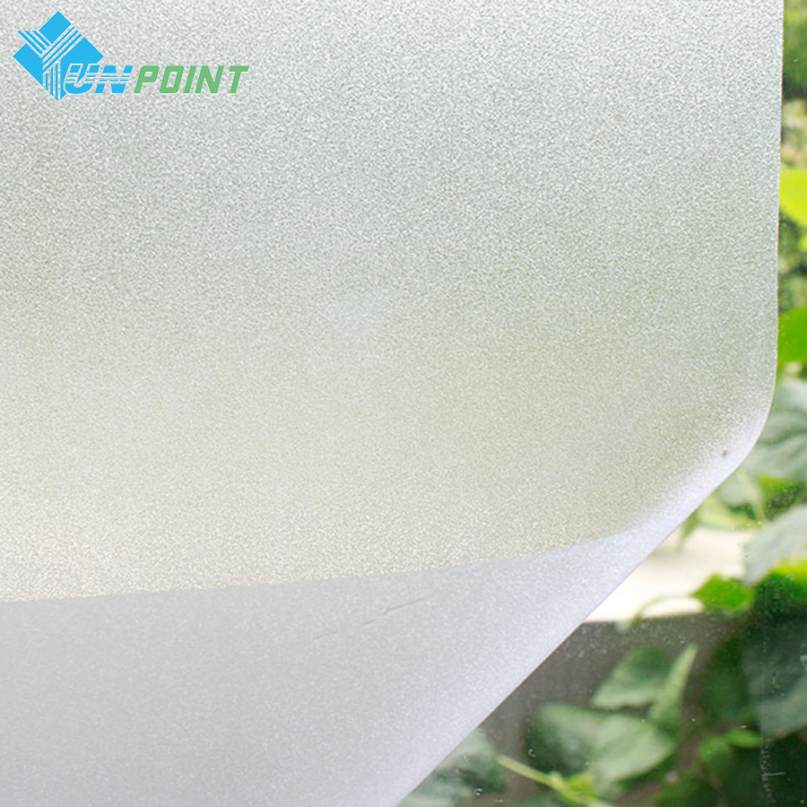 PVC Frosted Glass Stickers Opaque Waterproof Bathroom Privacy Decorative Film Self-Adhesive Scrub Electrostatic Window Wallpaper