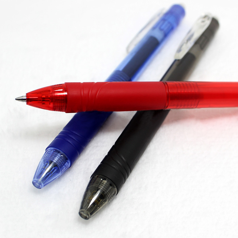 0.7mm Erasable Pen Refill Button Slide Press Erasable Pen Red/Blue/Black/Green Ink Stationery Rod Retractable Erasable Gel Pen